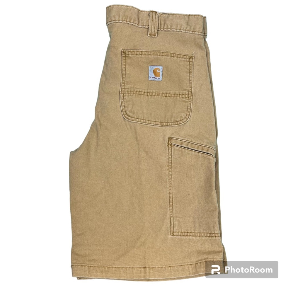Carhartt Men’s Relaxed Fit Rugged Flex Khaki Shorts 36 Carpenter Work Cargo